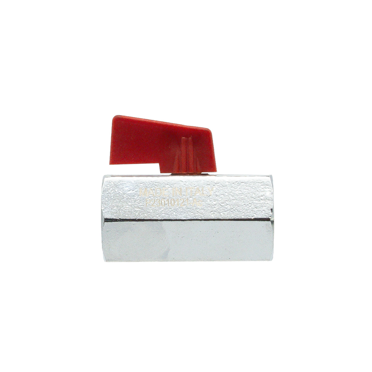 Mini Bolkraan messing 125 3/8 binnendraad/binnendraad