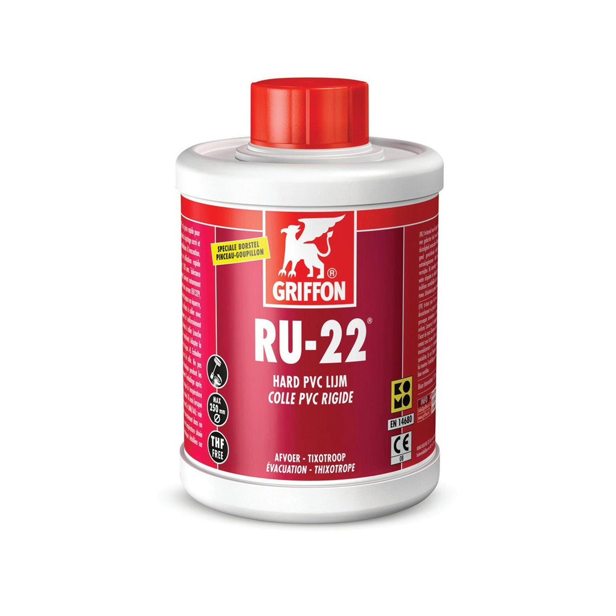 Dun Vloeibare Lijm voor Harde PVC Ru22® Tixotroop Flacon 1 L