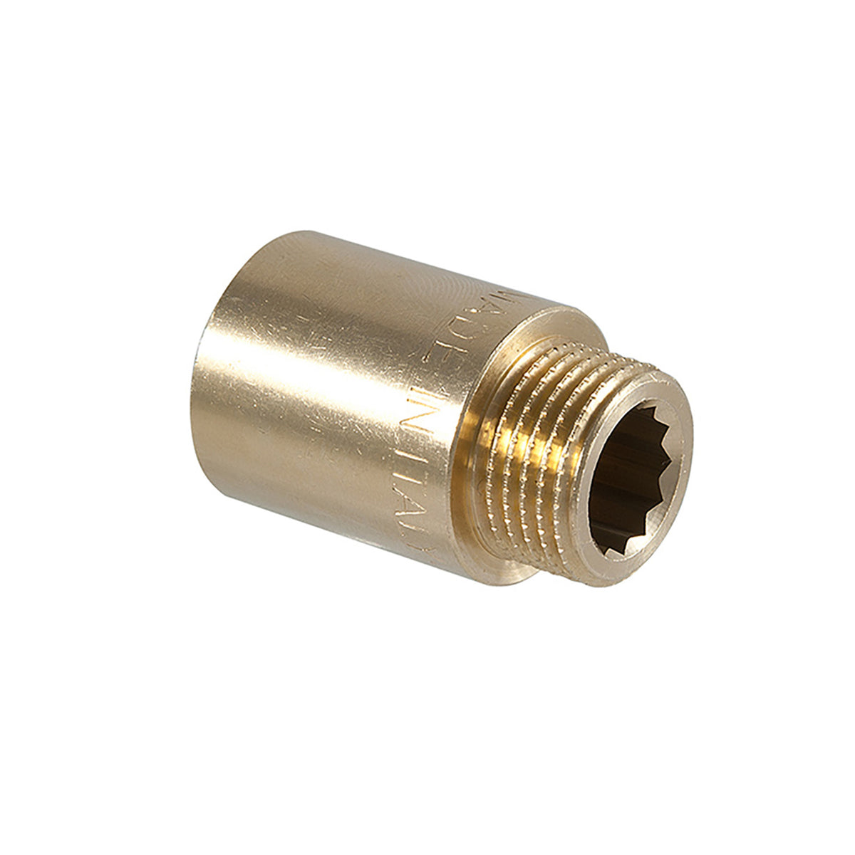 Verlengstuk Messing 1/2x80mm