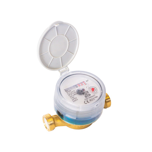Koudwater Meter 3/4 5M3 30°+ Dichtingen + Koppelingen