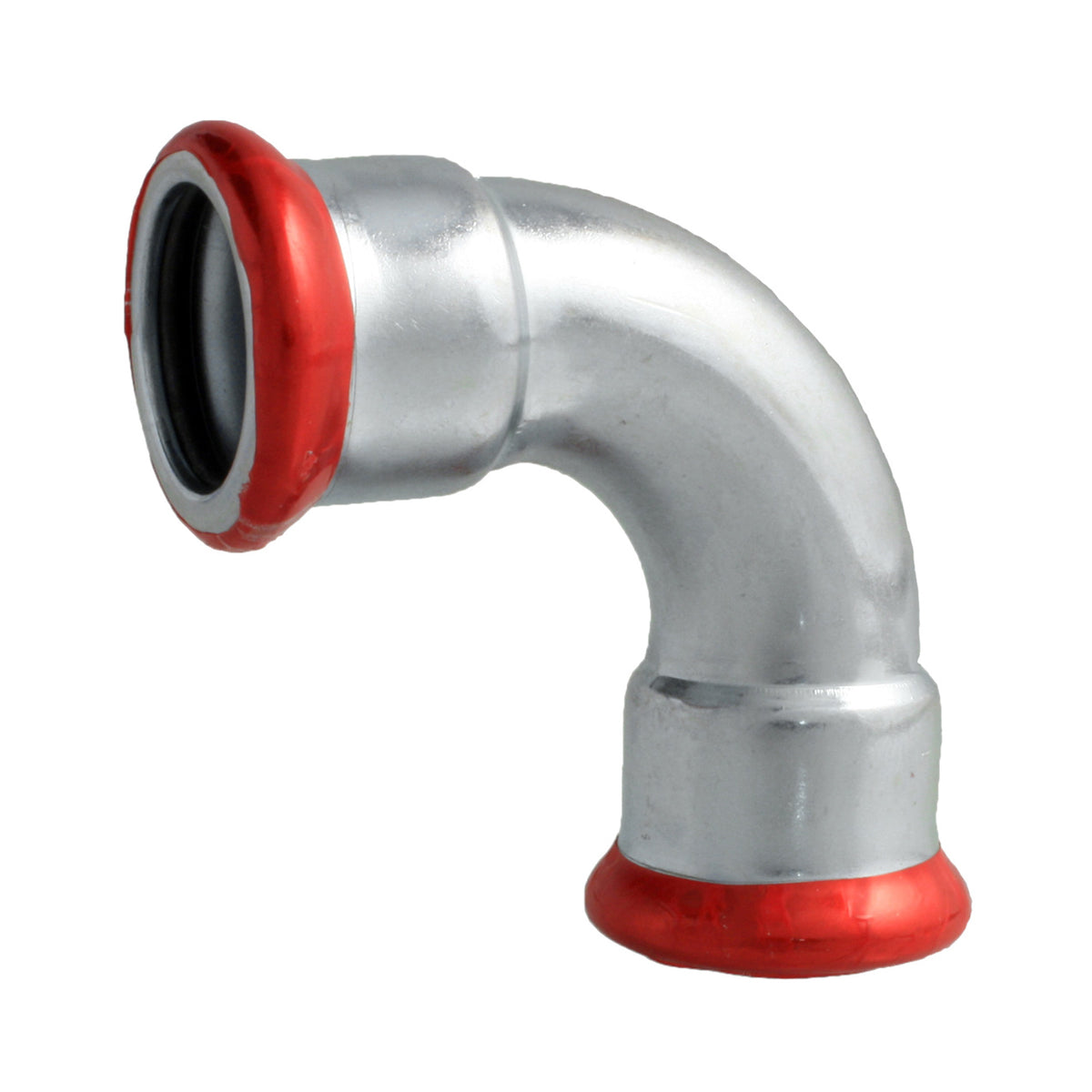 Press Staalverzinkt 'M' Bocht 90° 22 x 22mm. Binnendraad. Binnendraad