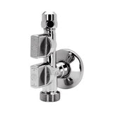 Hoekstopkraan messing verchroomd Lavabowasmachine Comb9 Belgaqua Goedgekeurd