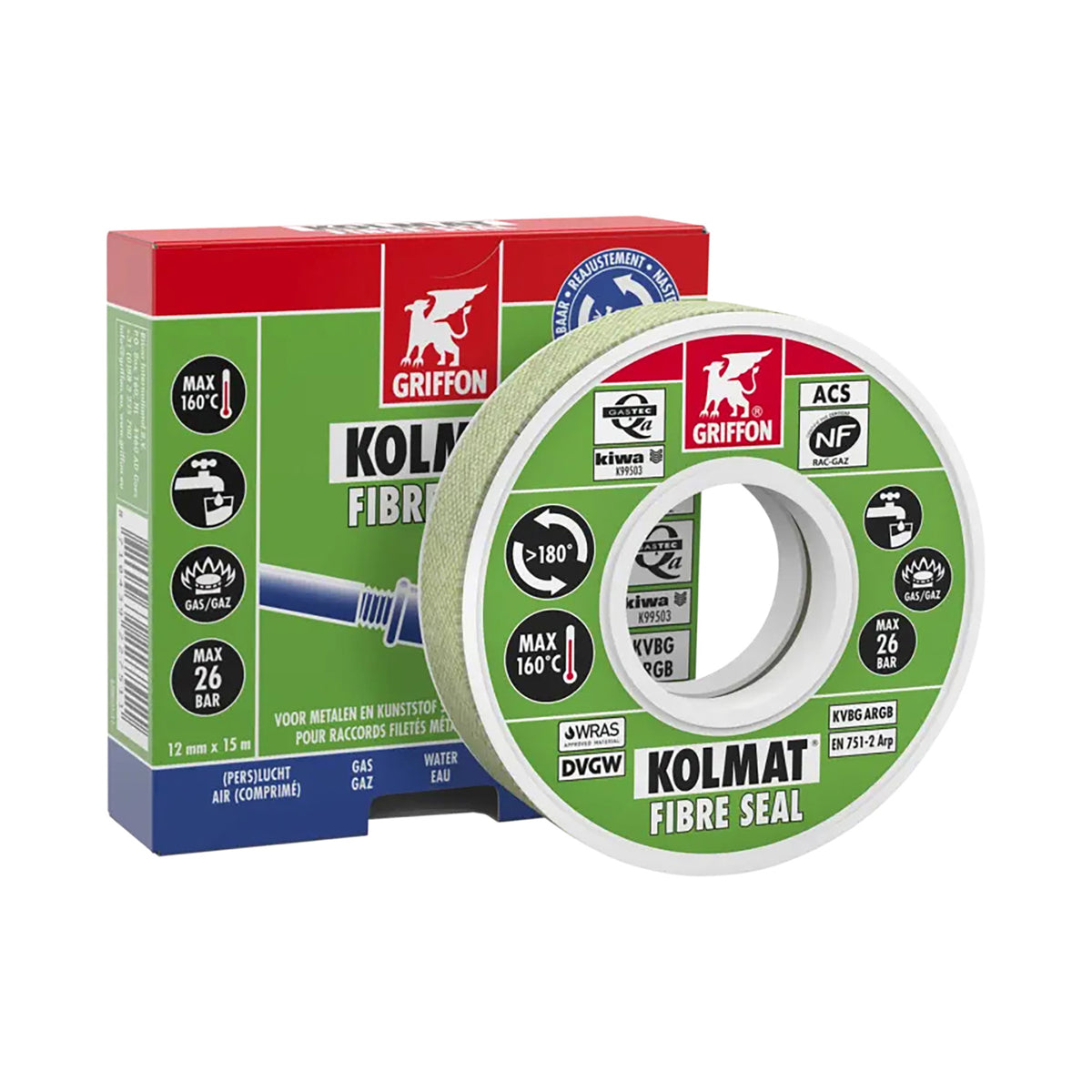 Kolmat Fibre Seal 14mm x 15 Meters