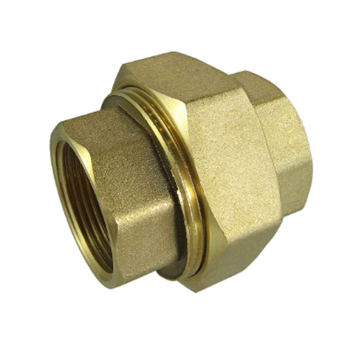 Koppeling Messing 6340 1"binnendraad/binnendraad