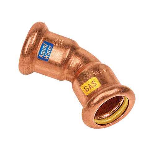 HYDROGAS Bocht 45° binnendraad/binnendraad 18