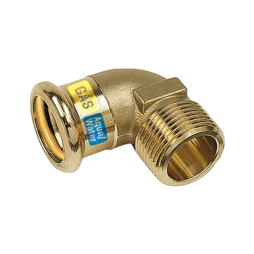 HYDROGAS Kniebocht met Buitendraad 15 x 1/2