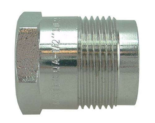 Comfort aansluitstuk recht 1/2" bi x M24 vernikkeld