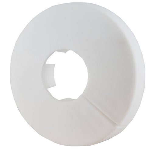 Klemrozet rond 16 mm wit