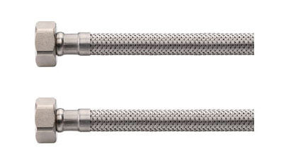 Flexibele aansluitslang Kiwa 1/2" bi x 3/8" bi 30 cm RVS
