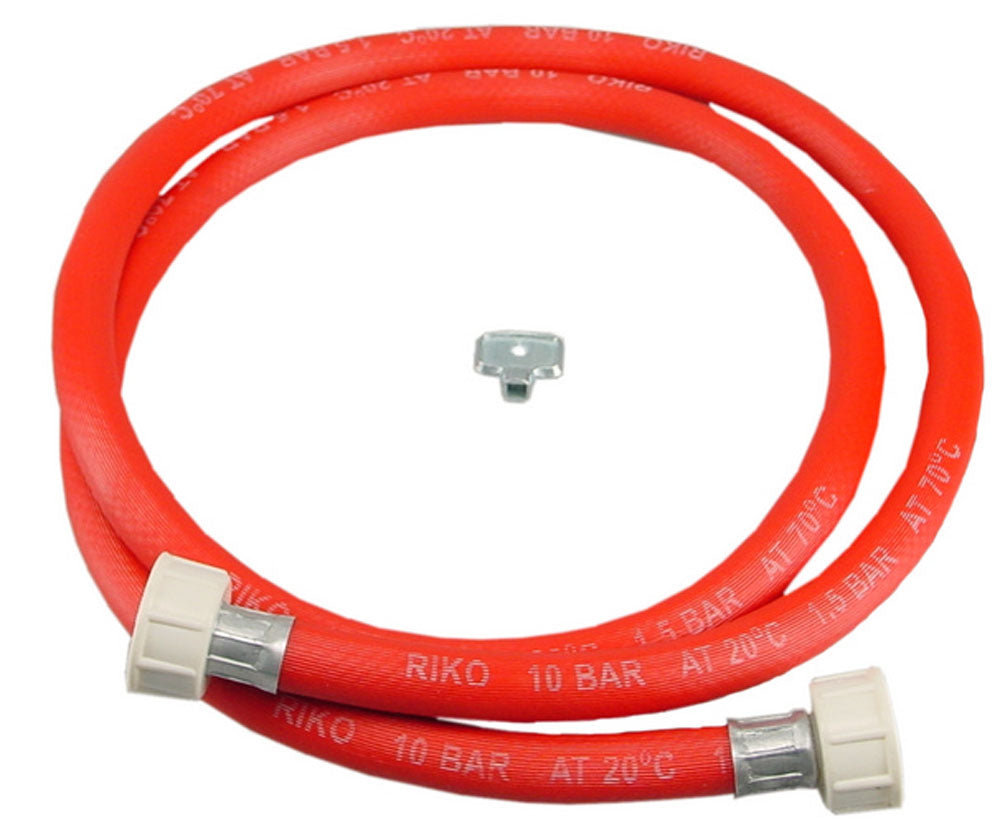 Vulslangset rood + 3/4 wartels recht compleet 150cm