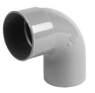HWA bocht mof 80 mm x verjongde spie 80 mm 90 graden PVC