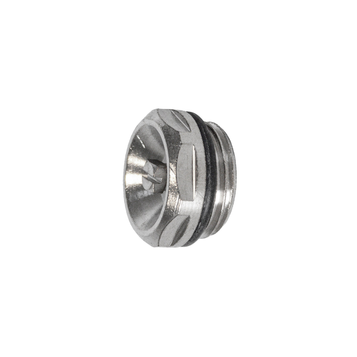 Radiatorstop met Verchroomde Ontluchter 1/2