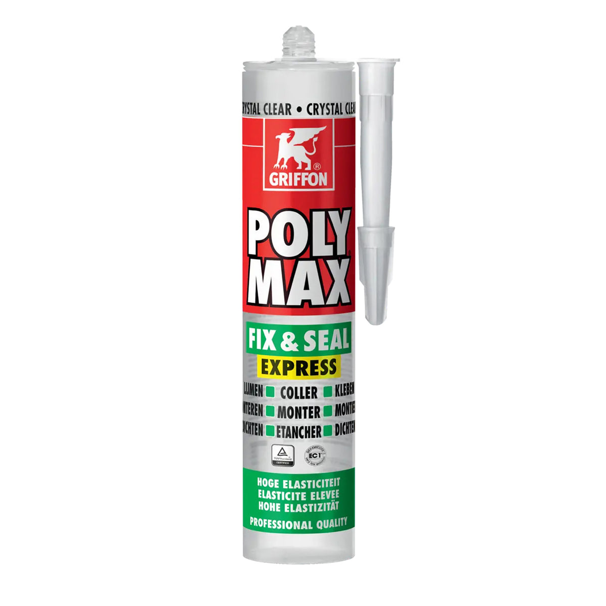 Oplosmiddelvrije Montagelijm en Afdichtingkit Poly Max® 300GR