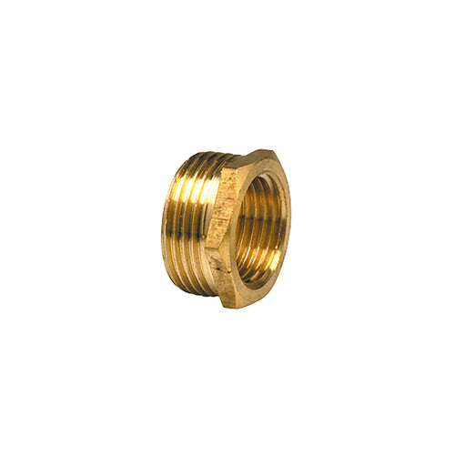 Reductie Messing 1/2 buitendraad x 1/4 binnendraad