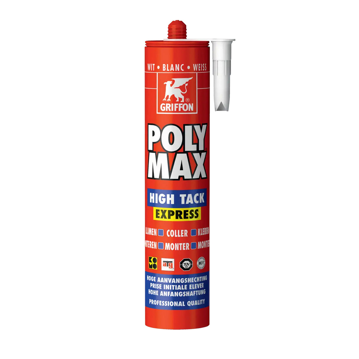 Polymax High Tack Express Lijm Wit 435G