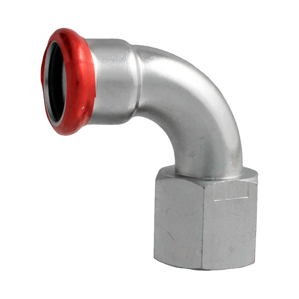 Press Staalverzinkt 'M' Bocht 90° 3/4 Binnendraad x 22mm