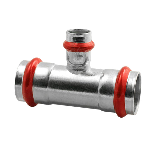 Press Staalverzinkt 'v' T-stuk 28 x 22 x 28
