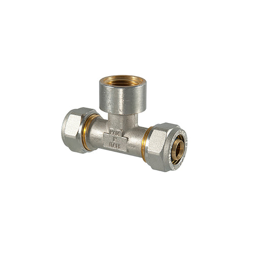 T-stuk Pex 16 x 1/2 binnendraad x 16