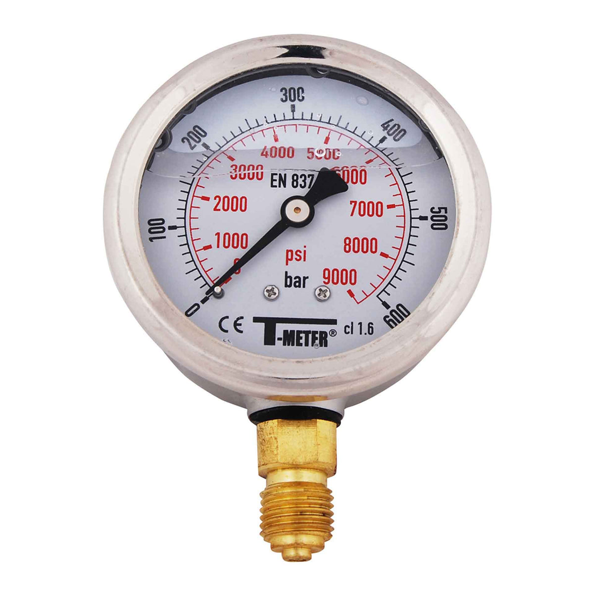 Radiale Glycerine Manometer 6314G 4 bar