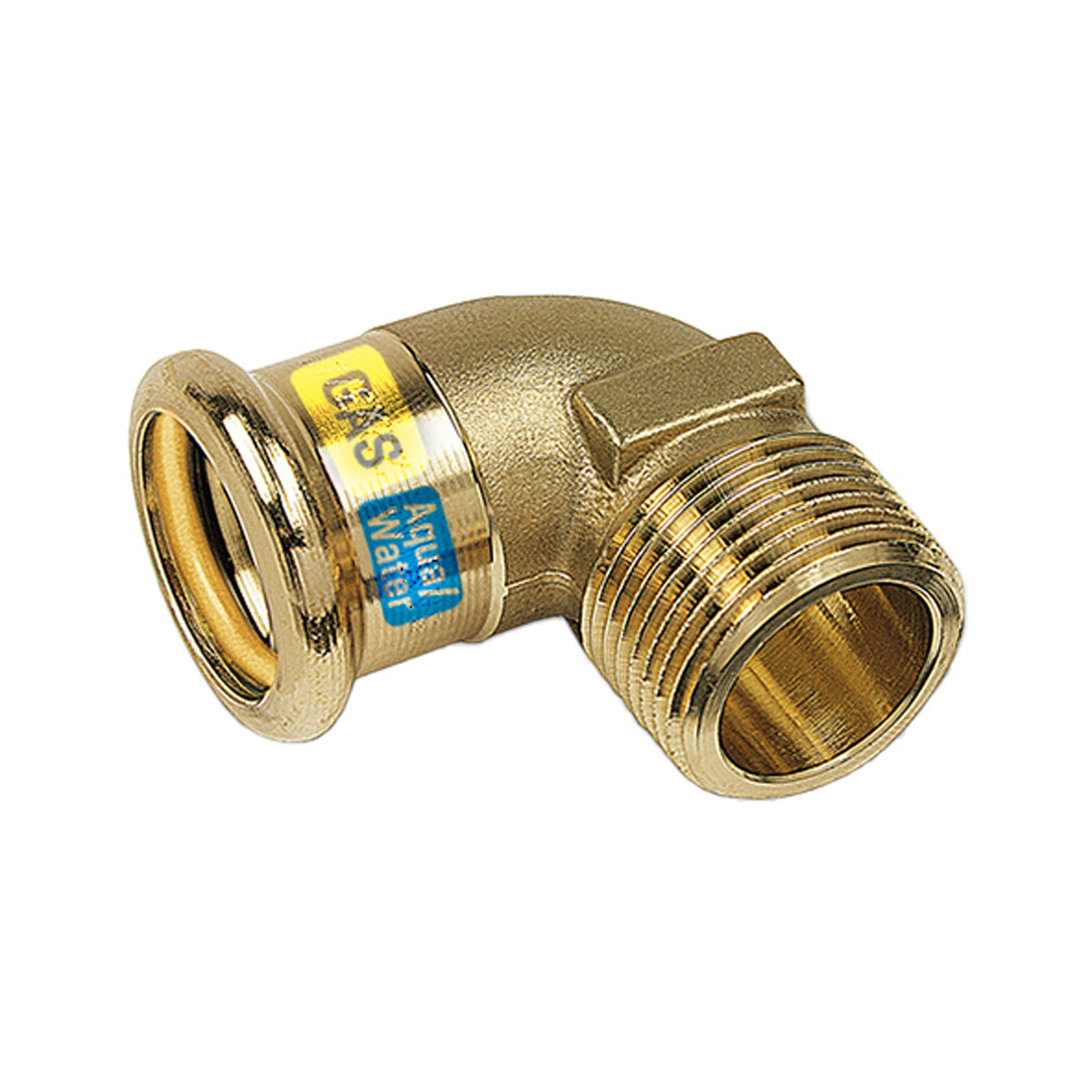HYDROGAS Kniebocht met Buitendraad 22 x 3/4