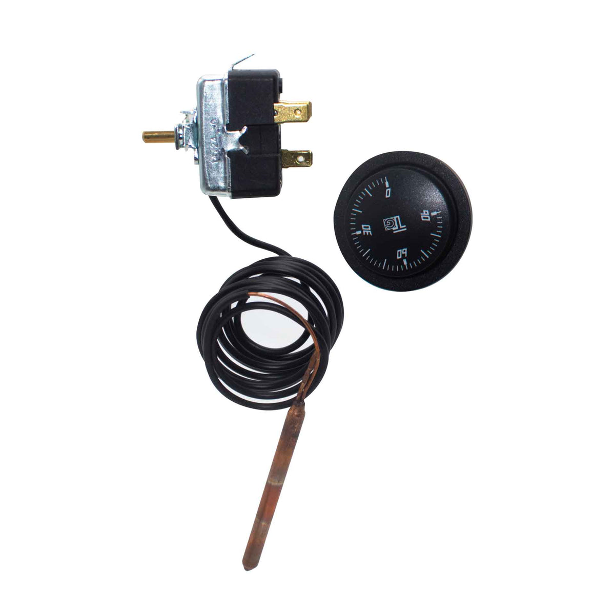 Regelthermostaat met Capillair (met Knop+rozet)