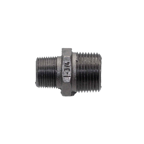 Verloopnippel 2''mx6/4 buitendraad Zwart