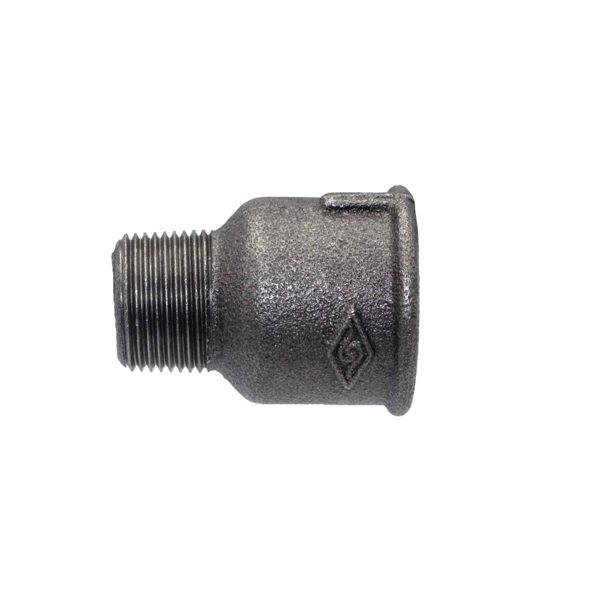 Verloopmof 1/2 binnendraad x 1/8 buitendraad Zwart
