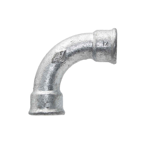 Bocht 2 6/4 binnendraad/binnendraad Gegalvaniseerd — LeidingDeal KIWA gecertificeerd | LeidingDeal.nl