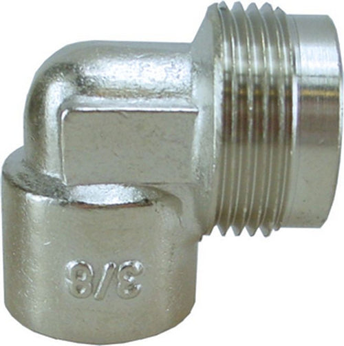 Comfort aansluitstuk haaks 3/8"  bi x M24 vernikkeld