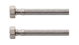 Flexibele aansluitslang Kiwa 1/2" bi x 1/2" bi 60 cm RVS