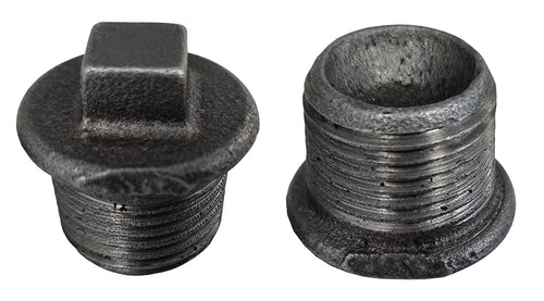 290 Malleable Plug 3/4" zwart