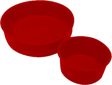 Speciedeksels kunststof 110 mm rood