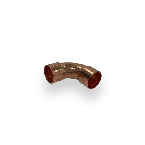 Bocht roodkoper 12 x 12 mm 90 graden