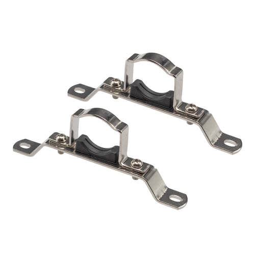 Enkele Ophangbeugel voor Verdeler Messing Vernikkeld 1" 2STS/Set